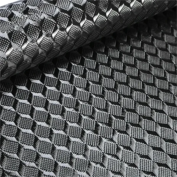 3k 240gsm 3D jacquard carbon fiber cloth 1m*5m