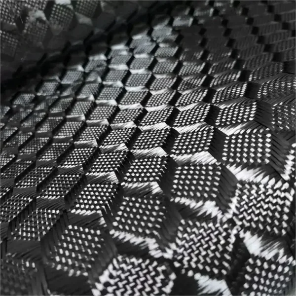 3k 240gsm 3D jacquard carbon fiber cloth 1m*5m