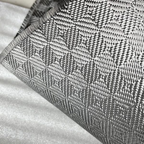 3k 280g Square pattern Carbon Fiber Jacquard Plaid Fabric 1m*5m