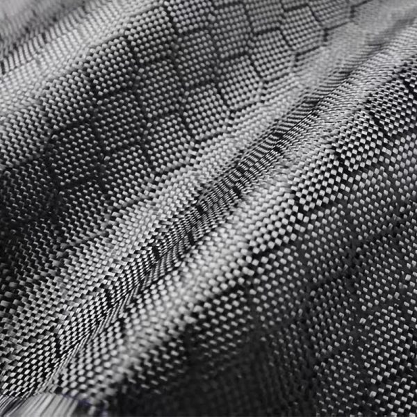 3K 240g Football Hexagonal Honeycomb Black Carbon Fiber Cloth 1m*5m